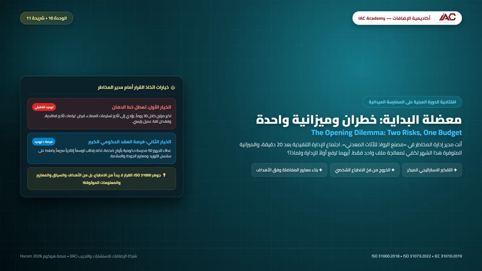 معضلة البداية في مصنع الرواد: خطران وميزانية واحدة